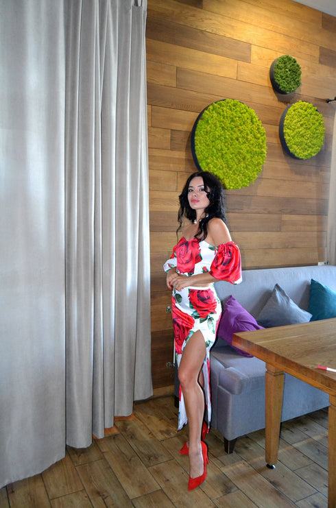 Top and skirt Casual clothes women